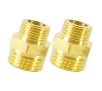 High Pressure Brass Pipe Coupling with Double External Threads Strong & Safe Metal Threaded Fitting for Drinking Water Brass Male Threaded Straight Connector