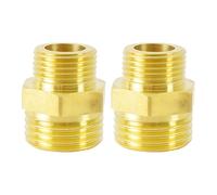 High Pressure Brass Pipe Coupling with Double External Threads Strong & Safe Metal Threaded Fitting for Drinking Water Friendly Brass Water Connectors