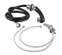 High Pressure Ch Plated Mixer Tap with Pull Out Hand Shower 120cm Hose 3 Connects Ideal for Salon Shampoo ts & Hairdresser Wash Basins