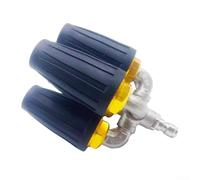 High Pressure Cleaner Accessory 4 In 1 Rotating Nozzle With 360 Swivel Mechanism And 1/4 Inch Quick Connect For Fast Tool Changes(black)