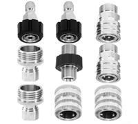 High Pressure Cleaning Machine Accessories, Pressure Washer Adapter Set For Easy Effortless Connection Between The Joint(9pcs)