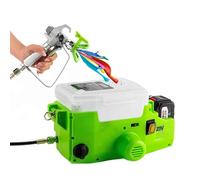 High Pressure Cordless Spray Gun, 550W Power, 1.7L Capacity, 6 Adjustable Speeds, Includes Two Batteries