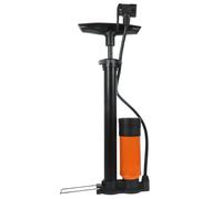 High Pressure Cycle Pump with Gauge, Portable Floor Bicycle Tyre Inflator | Stable Footing, Universal Nozzle, Aluminium and ABS Construction, Suitable for Motorcycle Tyres, Car Tyres, Basketballs