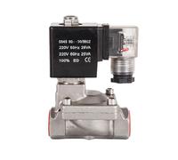High Pressure Diaphragm Solenoid Valve N.C High Temperature Valves 110V 220V 380V 12V 24V 1Pcs(Dc 24v-viton 120 Celsius)
