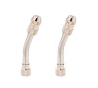 High Pressure Fan Nozzle, Brass Adjustable Nozzle 5mm M14x5mm with Washer O-Ring Pack of 2-10 Multiple Sizes(Extended Elbow Nozzle,2pc)