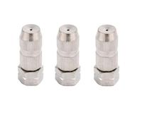 High Pressure Fan Nozzle, Brass Adjustable Nozzle 5mm M14x5mm with Washer O-Ring Pack of 2-10 Multiple Sizes(Directly Spray Silver,10pc)