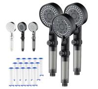 High Pressure Filtered Shower Head 5 Spray Modes Multifunctional Water Saving Handheld Showerhead with Integrated On Off Water Control Switch for Ultimate Shower Experience