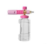 High Pressure Foam Sprayer, 4000 PSI 1000Ml High Pressure Foam Sprayer With Adjustable Foam And Stainless Steel Nozzles For Car (Dark pink)