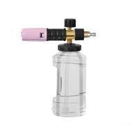 High Pressure Foam Sprayer, 4000 PSI 1000Ml High Pressure Foam Sprayer With Adjustable Foam And Stainless Steel Nozzles For Car (Black pink)