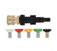 High-Pressure Foam Sprayer with 1/4-inch Quick-Connect Adapter Nozzle, Compatible with for Lavor, for Parkside for PHD Pressure Washers Up to 3500 PSI, Heat Resistant Up to 60°C.