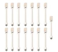 High Pressure Fogging Spray Head，Misting Nozzles， Pack of 15 Brass Nozzle Extensions with Multiple Thread Sizes and 5-60 cm Lengths for Outdoor Misting(3/16" to 1/8",15.7in/40cm)