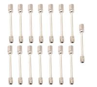 High Pressure Fogging Spray Head，Misting Nozzles， Pack of 15 Brass Nozzle Extensions with Multiple Thread Sizes and 5-60 cm Lengths for Outdoor Misting(1/8" to 1/8",23.6in/60cm)