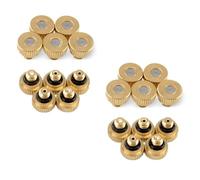 High Pressure Fogging Spray Head，Misting Nozzles， Pack of 20 Brass Misting Nozzles Multiple Sizes for Outdoor Cooling System(0.6 mm)