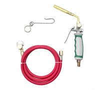 High-Pressure for Mini Welding for Torch with 1.6m Flexible Hose, Brass and Copper Build, Adjustable Spiral for Flame Propane Cylinder Maintenance and for General Welding