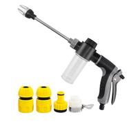 High Pressure Garden Hose Nozzle - Hydro Stream Trigger Control, Vehicle Car Wash Sprinkler, Motorcycle Bike Patio Rinse, Economic Water Regulation System Unit | Cleaning Home Detailing Outdoor