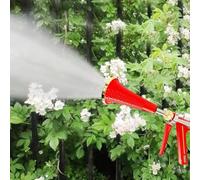 High-Pressure Garden Sprayer for Fruit Trees & Tall Plants - 28 cm Ergonomic Pistol Grip, Copper Nozzle, Fine Mist Coverage, Durable Plastic & Co(The RED)