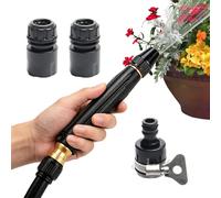 High Pressure Hose Nozzle, Hose Pipe Spray Sprinkler, Spray Wash with Quick Connect Handheld Sprayer Head Adjustable Eject Mist Shower Eject Modes for Car Washing Gardening Floor Cleaning