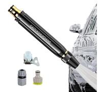 High Pressure Hose Nozzle - Metal Garden Sprayer, Adjustable Mist Shower | Heavy Duty Watering Tool for Outdoor House Lawn Yard Plant Cleaning Car Washing Irrigation Control Precision Pro Kit