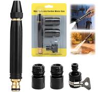 High Pressure Hose Nozzle, Water Pressure - 10X Powerful Car Wash with Turbo Nozzle, Adjustable Spray Modes, Leak-Proof Design, for Car, Patio, Garden, Plant, Pet (1Pc)