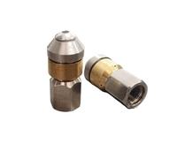 High Pressure Jet Washer Accessories, 未处理 Pressure Washer Accessories 2pcs 1/8 Pressure Rotating Nozzle Inner Thread No Holes in The Front and 3 Holes in Back High Pressure Car Washing Nozzle 5-8L/min