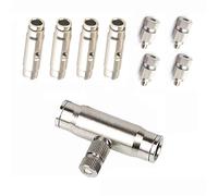 High Pressure Misting Nozzles, 10/24 UNC Adjustable Brass Atomizing 0.1-1.0mm 25 Pack(Orifice 0.15mm)