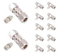 High Pressure Misting Nozzles, 10 Pack, Adjustable Brass, 3/8 Inch Quick Connector, 0.1-1.0mm Orifice(Orifice 0.15mm)