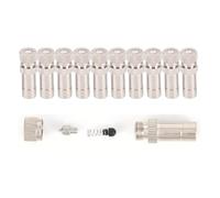 High Pressure Misting Nozzles, 10 Pack, Brass Adjustable Atomizing Nozzle 6mm-8mm Drip Orifice 0.1-0.8mm(6mm,Orifice 0.15mm)