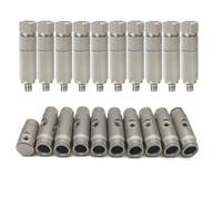 High Pressure Misting Nozzles, Brass Nozzle 10-Pack Adjustable 10/24UNC QC Orifice 0.1-1.0mm(Orifice 0.15mm)