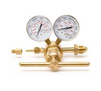 High Pressure Nitrogen Regulator, High Pressure Piston Regulator for Inert Gases, Single Stage Outlet Pressure 0-4500 PSI, 2.5 Inch Nitrogen Gauges CGA-580, High Capacity Regulator