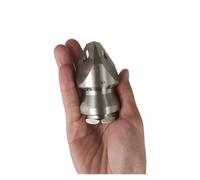 High Pressure Nozzle Small Puncture Stainless Steel Dredging Washing Machine Accessories Sewer Water(1I2 Female 40L)