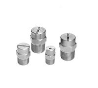 High Pressure Nozzles, Flat Fan high-Pressure Washing Machine Nozzle, 65-110 degrees-304 Stainless Steel Cleaning 1/8 External Thread 9.5mm110°(1/4 External Thread 12.5mm (Bore Diameter 2.4mm),95°)