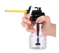 High Pressure Oiler, Manual Oiling Gun, 250ml Plastic Oil Can, Transparent Design, Lubrication Oil Can, for Home Workshop, Car Maintenance, Bike Care