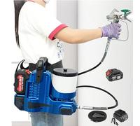 High Pressure Paint Spraying Machine, Cordless Airless Paint Sprayer, 15 Mpa, 1.1 L/Min Flow, 6 Speed Settings for DIY House Painting Projects