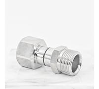 High Pressure Pipe Connector with Stainless Steel Rotary Joint M22 14MM 15MM Featuring Anti Design and 360 Degree Swivel for Smooth Cleaning Operations (M22 15MM)