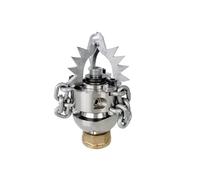 High Pressure Pipeline Dredging Cleaning Ceramics Sewer Jetter Chain Cutter Rotating Nozzle G1/2" or G3/8"(1I2 Female 120LPM)