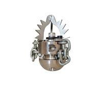 High Pressure Pipeline Dredging Cleaning Ceramics Sewer Jetter Chain Cutter Rotating Nozzle G1/2" or G3/8"(3I8 Female 70LPM)
