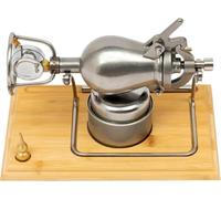 High-Pressure Popcorn Machine Cannon, Hot Air Chinese Vintage Traditional Popcorns Maker, Manual Grain Amplifier 304 Stainless Steel Popcorn(520ML)