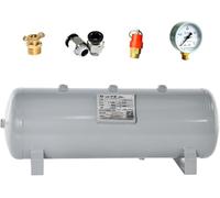 High Pressure Portable Air Tank - Replacement Air Compressor Tank Kit for Storing Gas, Horizontal Air Canister, 2.11 Gallon Capacity