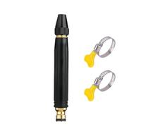 High Pressure Power Washer Nozzle with 2 Hose Clamps,Adjustable Hose Nozzle with Pressure Booster,Heavy Duty Water Sprayer for Garden Watering,Lawn Care,Patio Cleaning,Plants & Outdoor Washing