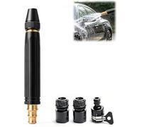 High Pressure Power Washer Nozzle with Connector Set, High-Pressure Car Wash Water Spray with Booster Nozzle, Metal Washer Garden Hose Spray Nozzles,for Car, Patio, Garden Watering (1PC)