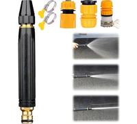 High Pressure Power Washer Nozzle with Metal Connector Set - High-Pressure Car Wash Water Gun with Booster Nozzle, Pressure Washer Garden Hose Spray Nozzle, Metal Wash Hose Sprayer Outdoor (1pc)