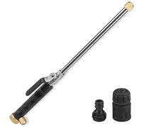 High Pressure Power Washer Wand, Hydro Jet Nozzle for Garden Hose, Watering Sprayer Cleaning Tool, Wand Lance for Gutter Patio Car Pet Window Glass, Black/2