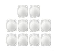 High Pressure Propagation Ball Plant Rooting Box for Garden Trees Fruit Roses Climbers Reusable Plastic Grafting Equipment White Clear(White 5cm)