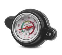 High Pressure Radiator Cap with Temperature Gauge - 1.8 Bar (25.6 psi) - Compatible with Honda, Kawasaki, Suzuki, Yamaha, Polaris Ranger, Husqvarna Dirt Bikes, KTM, and More Motorcycle ATV Model