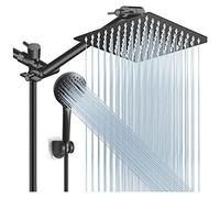High Pressure Rain Shower Faucet Set - 8" Dual Shower Head with 11" Extension Arm, 9-Mode Handheld Showerhead with Holder & Hose for Ultimate Shower Experience