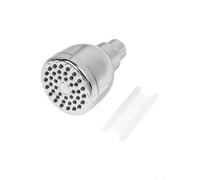 High-Pressure Rain Shower Head for Bathroom Wall Mount - ABS Plastic with Chrome Plating, Adjustable Brass Ball Joint, G1/2 Thread, W(1PCS)