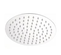 High Pressure Rain Shower Rain Shower Head 8 Inch Slim 304 Stainless Steel Corrosion Resistant (Round)