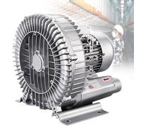 High Pressure Regenerative Blower,Industrial Vacuum Pumpsingle Phase,Air Blowing Suction by Vortex Ring Blower,Single Phase Electricity220v50hz for Sewage Aeration Aquarium Fish Pond,180W-0.24HP