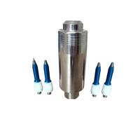 High Pressure Rotation Devil Nozzle Stainless Steel 1/4 1500bar 360 Degree Rotating Impact Washing Nozzle Efficient Cleaning Rot(M14X1.5 Female 1.2mm)