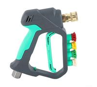 High Pressure Short Washer Power Trigger Spray for Car Cleaning with Brass Valve and Seamless Steel Tube Construction for Performance (Mint green)